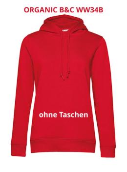 Damen Hoodie #Organic ohne Taschen mit Druckmotiv Damen Hoodie #Organic ohne Taschen mit Druckmotiv